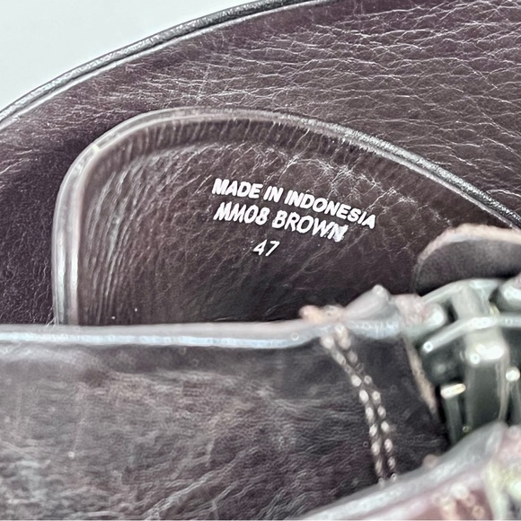 *Blackstone | MM08 Lace Up Leather Boots in Brown Size 47/13 US - Picture 11 of 16